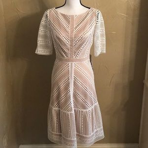 NWT Kay Unger short-sleeved dress, size 4